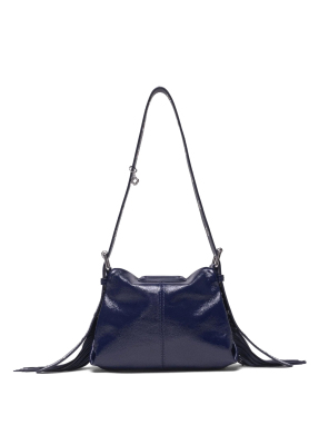 ΓΥΝΑΙΚΕΙΑ ΔΕΡΜΑΤΙΝΗ ΤΣΑΝΤΑ ΩΜΟΥ | Μπλε Σκούρο