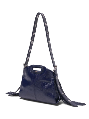 ΓΥΝΑΙΚΕΙΑ ΔΕΡΜΑΤΙΝΗ ΤΣΑΝΤΑ ΩΜΟΥ | Μπλε Σκούρο