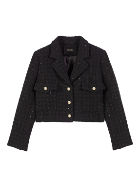 ΓΥΝΑΙΚΕΙΟ TWEED JACKET | Μαύρο FR 38