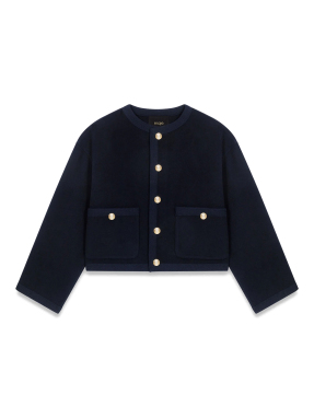 ΓΥΝΑΙΚΕΙΟ JACKET DOUBLE FACE | Μπλε Σκούρο FR 38