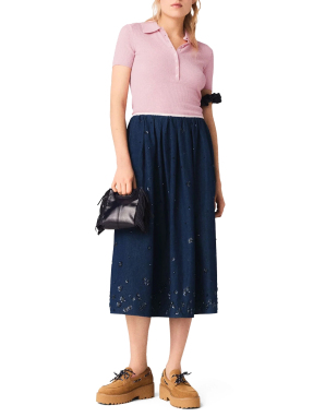 ΜΙΝΤΙ DENIM ΦΟΥΣΤΑ | Μπλε Σκούρο FR 38