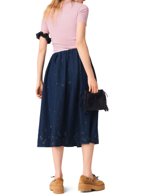 ΜΙΝΤΙ DENIM ΦΟΥΣΤΑ | Μπλε Σκούρο FR 38