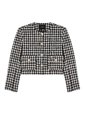 ΓΥΝΑΙΚΕΙΟ TWEED JACKET | Ασπρόμαυρο FR 40