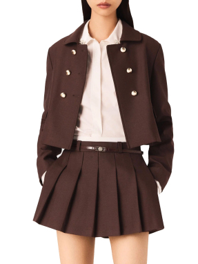 ΓΥΝΑΙΚΕΙΟ CROP JACKET | Καφέ FR 38