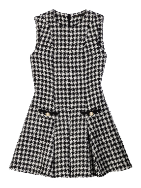ΜΙΝΙ TWEED ΦΟΡΕΜΑ | Ασπρόμαυρο FR 38
