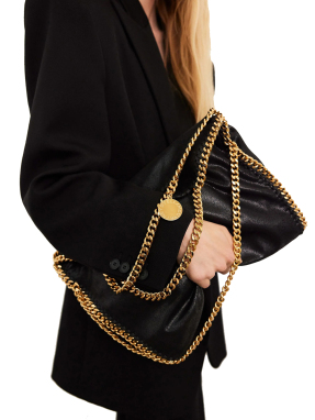 ΓΥΝΑΙΚΕΙΑ ΤΣΑΝΤΑ ΧΕΙΡΟΣ FALABELLA FOLD-OVER | Μαύρο