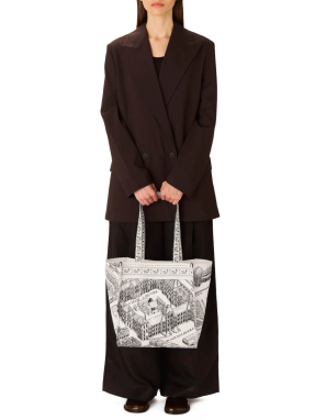 ΓΥΝΑΙΚΕΙΑ ΤΣΑΝΤΑ ΩΜΟΥ TOTE | Ασπρόμαυρο