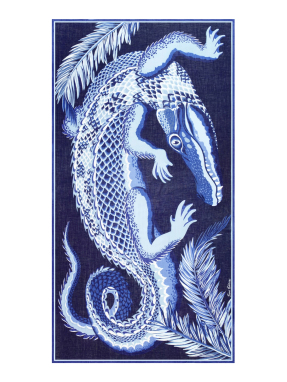 ΦΟΥΛΑΡΙ CROCO | Μπλε ONE SIZE