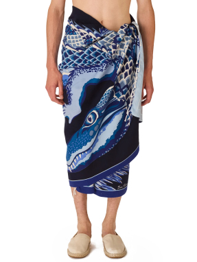 ΠΕΤΣΕΤΑ ΘΑΛΑΣΣΗΣ CROCO | Μπλε Σκούρο ONE SIZE