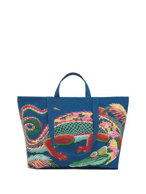 MAXI SHOPPER BAG CROCO | Πολύχρωμο