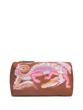 POUCH M CROCO | Καφέ