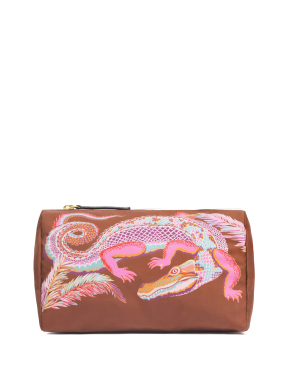 POUCH S CROCO | Καφέ