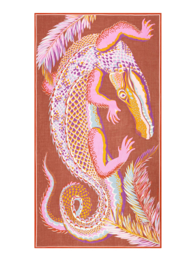 ΦΟΥΛΑΡΙ CROCO | Καφέ ONE SIZE