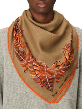 UNISEX ΦΟΥΛΑΡΙ PLUMES | Μπεζ  ONE SIZE