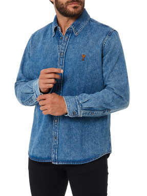 UNISEX DENIM ΠΟΥΚΑΜΙΣΟ | Μπλε S