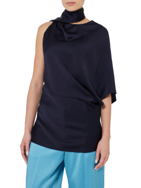 ΓΥΝΑΙΚΕΙΑ ΑΣΥΜΜΕΤΡΗ ΜΠΛΟΥΖΑ | Μπλε Σκούρο IT 42