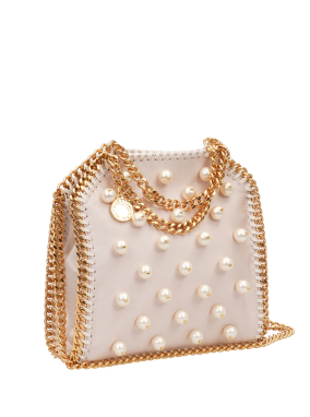 ΓΥΝΑΙΚΕΙΑ ΤΣΑΝΤΑ ΧΕΙΡΟΣ FALABELLA TINY BAG | Λευκό