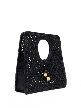 ΓΥΝΑΙΚΕΙΑ ΨΑΘΙΝΗ ΤΣΑΝΤΑ ΧΕΙΡΟΣ LE PETIT CARRE SPIAGGIA | Μαύρο