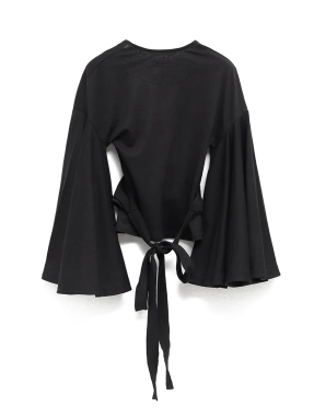 ΓΥΝΑΙΚΕΙΑ ΜΑΚΡΥΜΑΝΙΚΗ ΜΠΛΟΥΖΑ LE CACHE COEUR VENTADOU | Μαύρο S