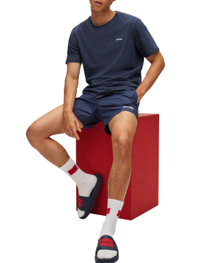 ΑΝΔΡΙΚΟ T-SHIRT ΜΕ ΛΟΓΟΤΥΠΟ | Μπλε XXL