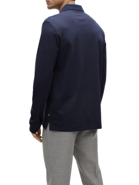 ΑΝΔΡΙΚΗ ΜΑΚΡΥΜΑΝΙΚΗ POLO ΜΠΛΟΥΖΑ | Μπλε Σκούρο S