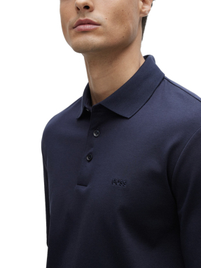 ΑΝΔΡΙΚΗ ΜΑΚΡΥΜΑΝΙΚΗ POLO ΜΠΛΟΥΖΑ | Μπλε Σκούρο S