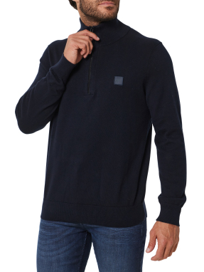 ΑΝΔΡΙΚΟ ΠΟΥΛΟΒΕΡ HALF-ZIP | Μπλε Σκούρο 404 XXL