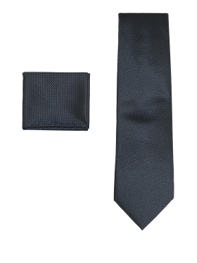 ΑΝΔΡΙΚΟ ΣΕΤ ΓΡΑΒΑΤΑ- ΜΑΝΤΗΛΙ ΤΣΕΠΗΣ | Μπλε Σκούρο ONE SIZE