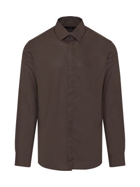 ΑΝΔΡΙΚΟ ΠΟΥΚΑΜΙΣΟ | Καφέ Σκούρο EU 47