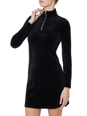 ΜΙΝΙ ΦΟΡΕΜΑ HALF-ZIP | Μαύρο XS