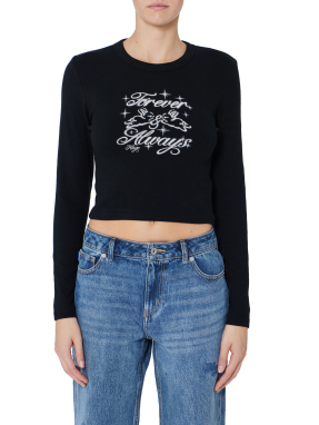 ΓΥΝΑΙΚΕΙΑ ΜΑΚΡΥΜΑΝΙΚΗ ΜΠΛΟΥΖΑ | Μαύρο M