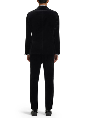 ΑΝΔΡΙΚΟ VELVET ΣΑΚΑΚΙ | Μαύρο EU 50