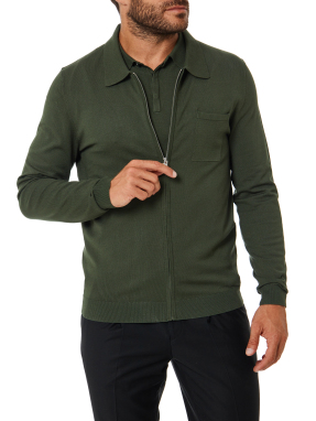 ΑΝΔΡΙΚΗ ΠΛΕΚΤΗ ΖΑΚΕΤΑ | Πράσινο XL