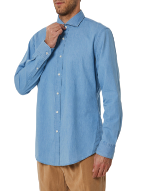 ΑΝΔΡΙΚΟ ΠΟΥΚΑΜΙΣΟ | Μπλε EU 40