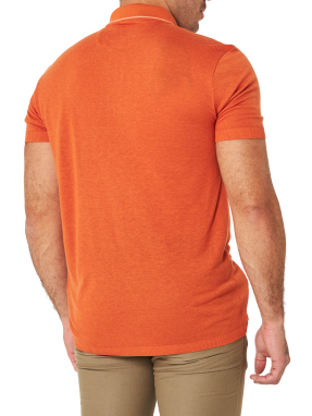 ΑΝΔΡΙΚΗ POLO ΜΠΛΟΥΖΑ HALF-ZIP  BOSS x ASTON MARTIN | Πορτοκαλί XL