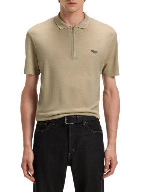 ΑΝΔΡΙΚΗ POLO ΜΠΛΟΥΖΑ HALF-ZIP  BOSS x ASTON MARTIN | Μπεζ XL