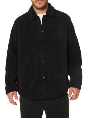 ΑΝΔΡΙΚΟ TEDDY JACKET | Μαύρο L