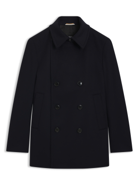 ΑΝΔΡΙΚΟ ΜΑΛΛΙΝΟ ΠΑΛΤΟ | Μπλε Σκούρο EU 50