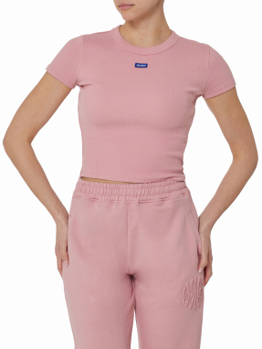 ΓΥΝΑΙΚΕΙΟ CROP T-SHIRT | Ροζ S