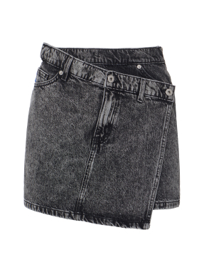 ΜΙΝΙ DENIM ΦΟΥΣΤΑ | Μαύρο M