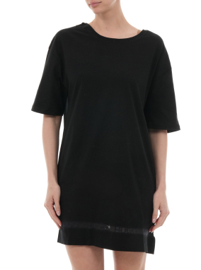 ΓΥΝΑΙΚΕΙΟ T-SHIRT ΠΙΤΖΑΜΑ | Μαύρο L