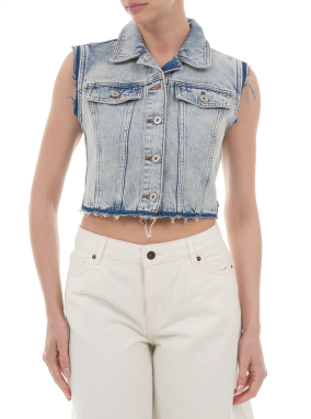 ΓΥΝΑΙΚΕΙΟ DENIM ΓΙΛΕΚΟ | Γαλάζιο XS