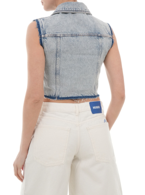 ΓΥΝΑΙΚΕΙΟ DENIM ΓΙΛΕΚΟ | Γαλάζιο XS