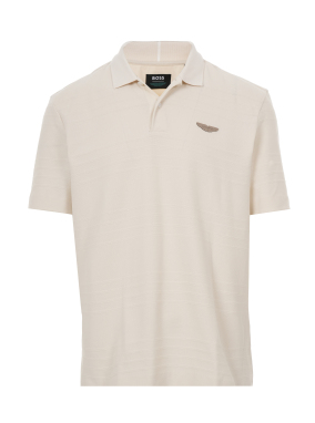 ΑΝΔΡΙΚΗ POLO ΜΠΛΟΥΖΑ BOSS x ASTON MARTIN | Εκρού XL