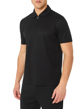 ΑΝΔΡΙΚΗ POLO ΜΠΛΟΥΖΑ HALF-ZIP | Μαύρο 001 XXL