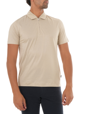 ΑΝΔΡΙΚΗ POLO ΜΠΛΟΥΖΑ HALF-ZIP | Μπεζ 286 XXL