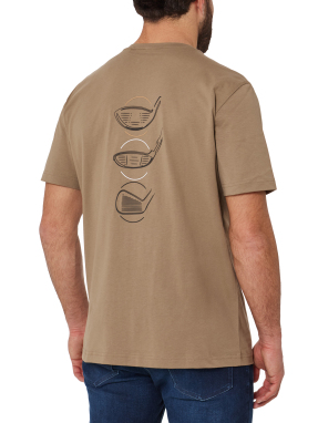 ΑΝΔΡΙΚΟ T-SHIRT | Καφέ Ανοιχτό XXXL