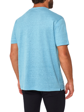 ΑΝΔΡΙΚΟ ΛΙΝΟ T-SHIRT | Μπλε Ανοιχτό L