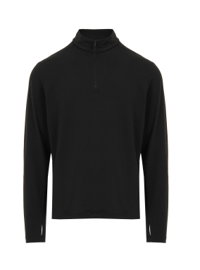ΑΝΔΡΙΚΗ ΜΑΚΡΥΜΑΝΙΚΗ ΜΠΛΟΥΖΑ HALF-ZIP | Μαύρο 001 XL