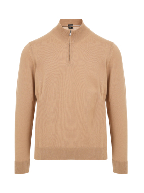 ΑΝΔΡΙΚΗ ΜΑΛΛΙΝΗ ΜΠΛΟΥΖΑ HALF-ZIP | Μπεζ 260 XXL